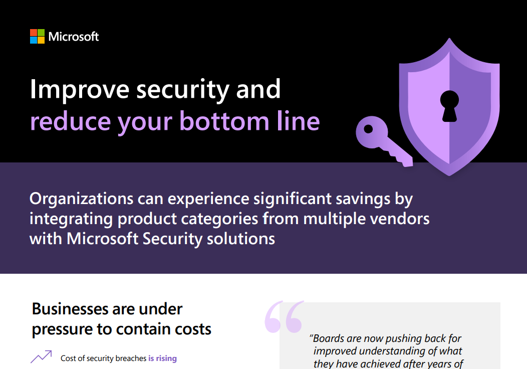 Improve Security and Reduce Your Bottom Line